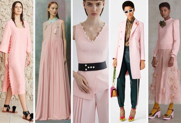 Trang phục màu hồng sống dậy trong xu hướng thời trang 2017
