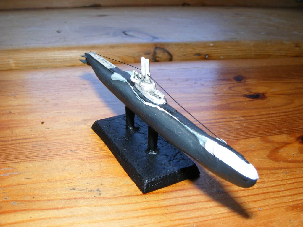 British T Class Submarine Scratchbuilt 1/700 Ready for Inspection