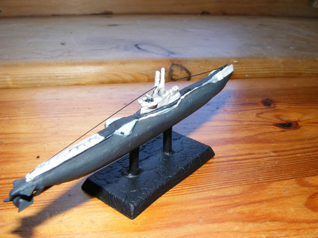 British T Class Submarine Scratchbuilt 1/700 Ready for Inspection