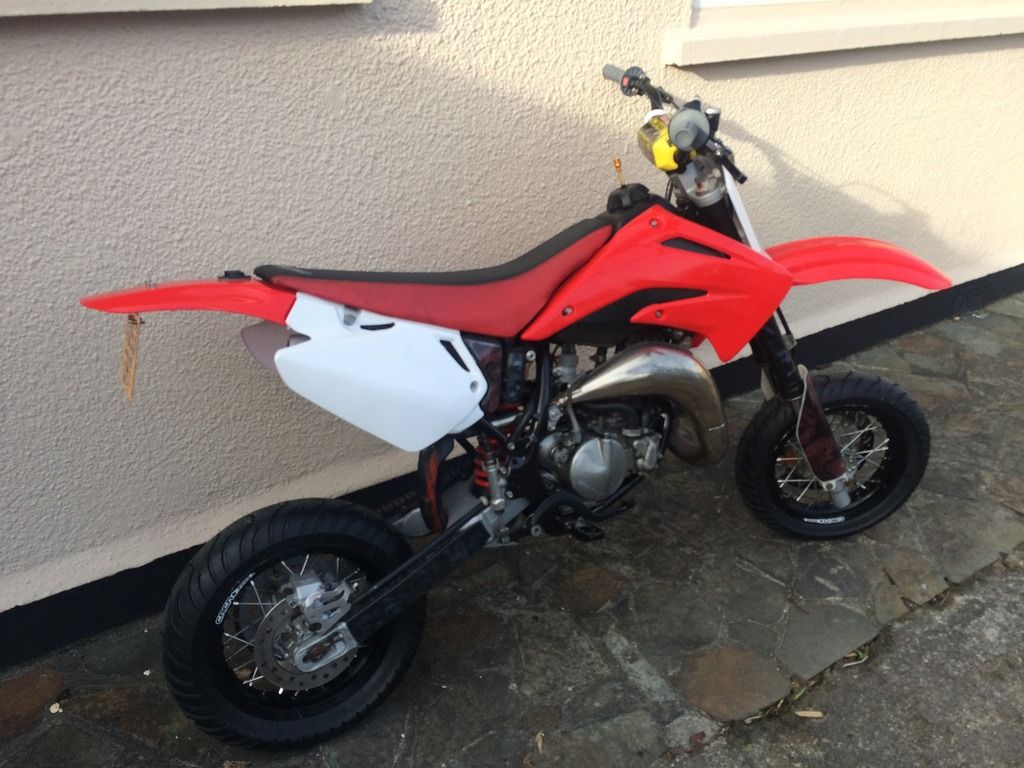 CR85 road legal supermoto Pit Bike Club