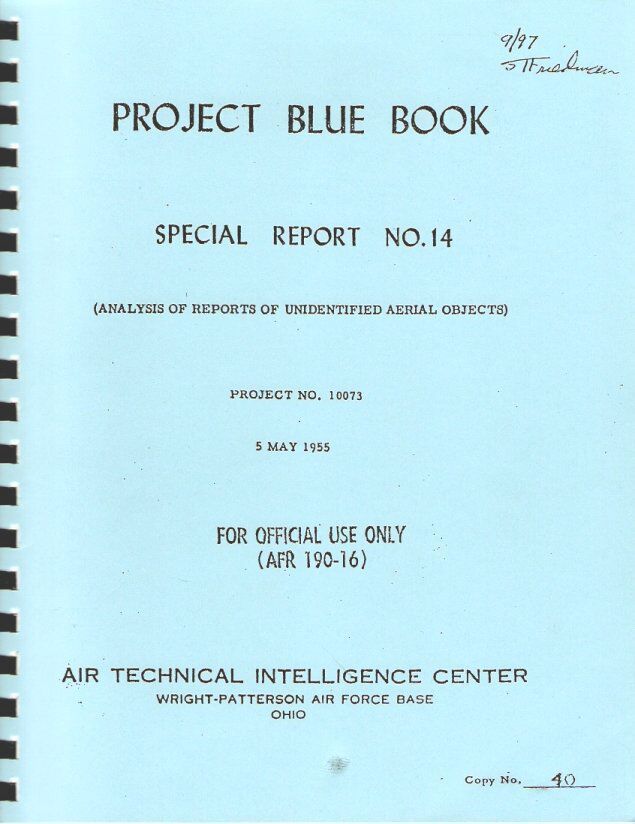 PROJECT-BLUE-BOOK-SPECIAL REPORT-NO-14-UFO