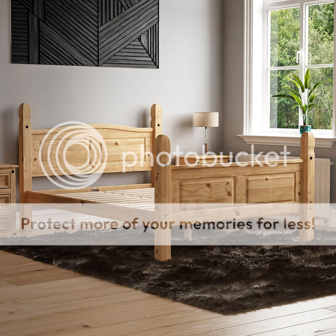 Corona Chest of Drawers Wardrobe Bed Mexican Solid Waxed Pine Bedroom