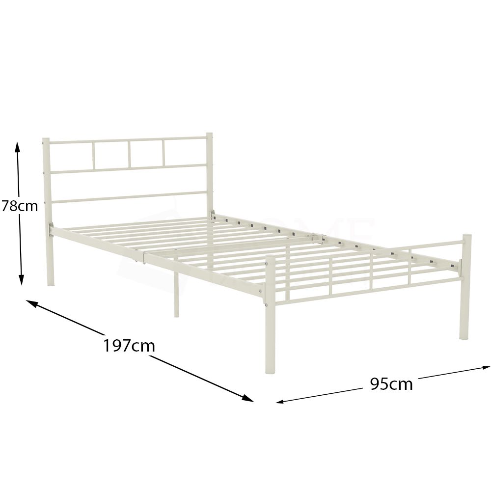 Schlafzimmerbett Metallbett Bettgestell Bett 90/135x190 ...