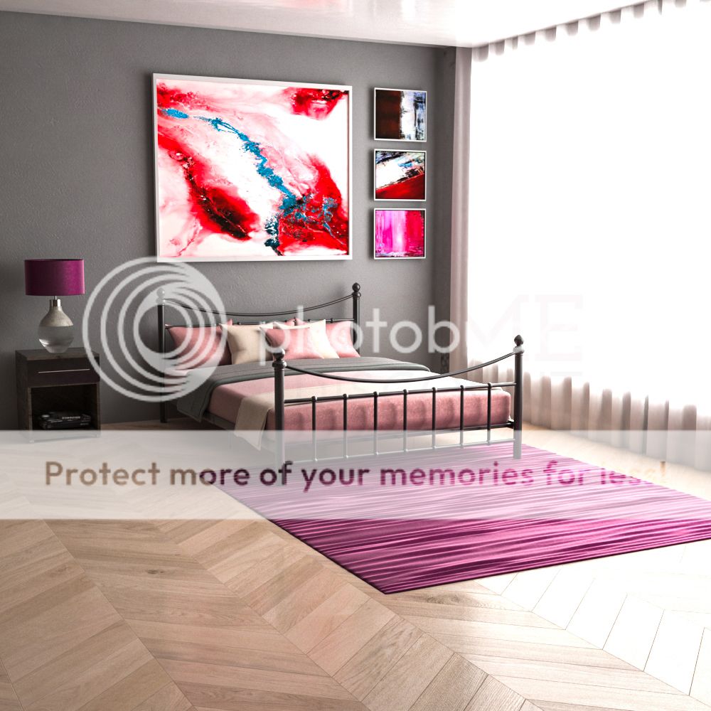 Metall Bett Gestell Doppel 145 cm Knaufe Holzbretter Kopfteil