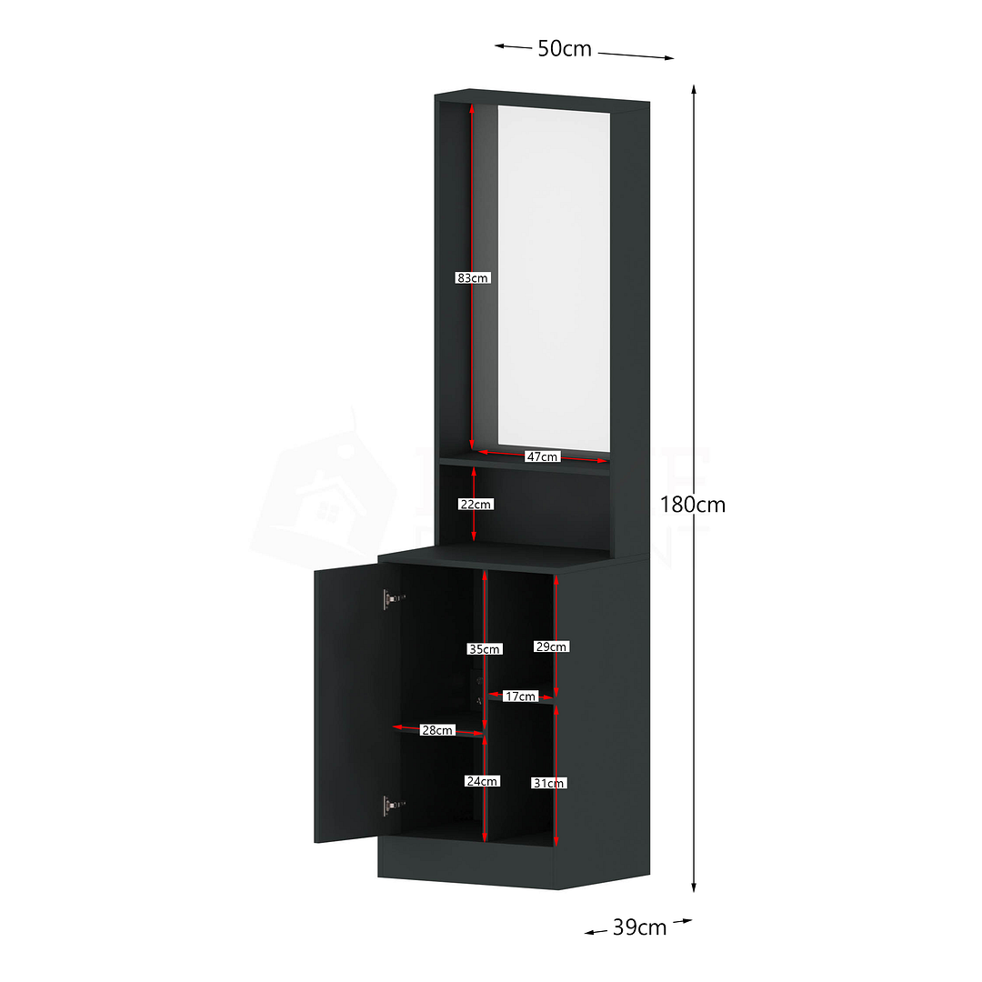 tall dressing table