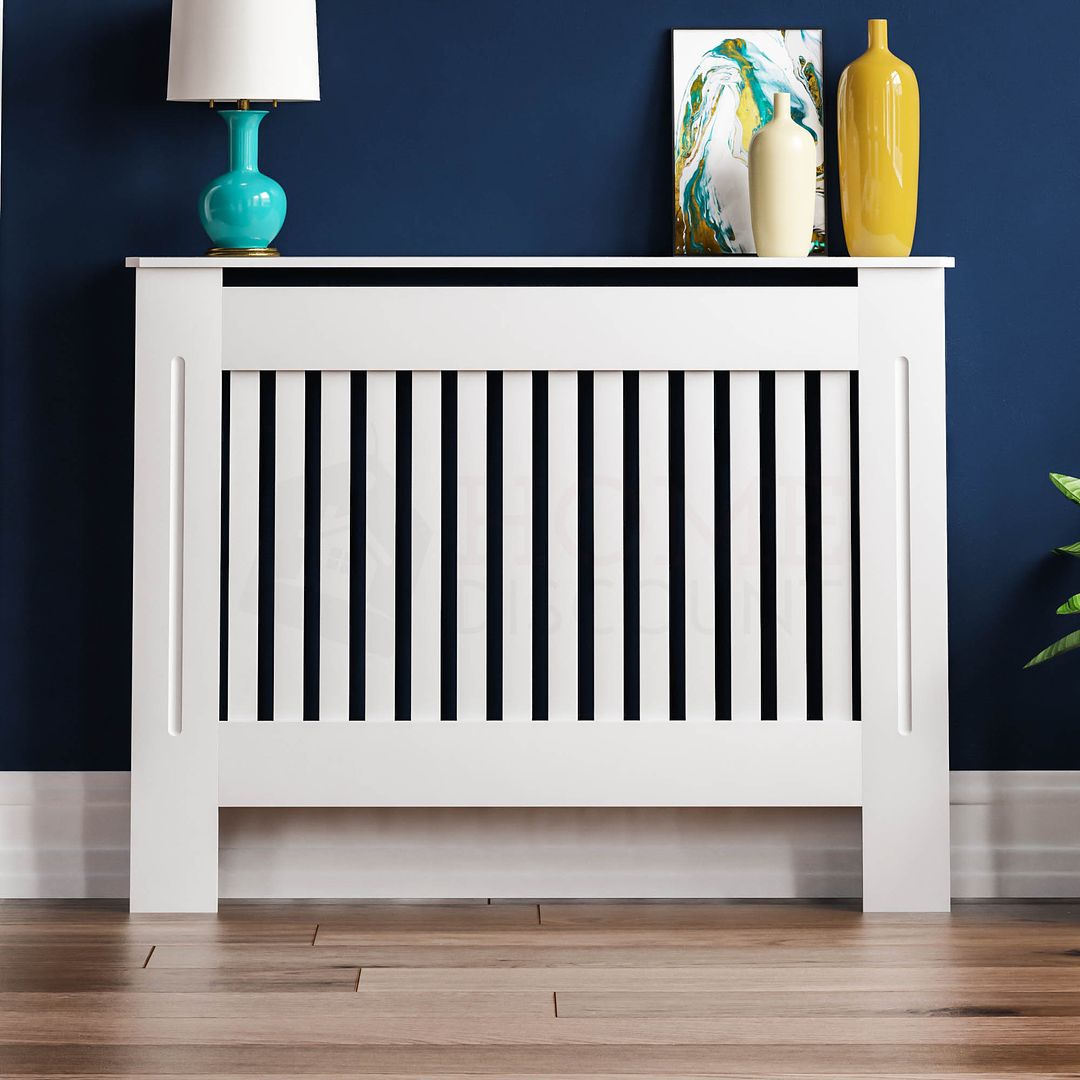 Size White Radiator Cover Modern Cabinet MDF Painted Wood Grill Furniture Chelsea Large
